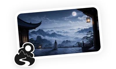 Chinese Poetic Mood Video skill cover