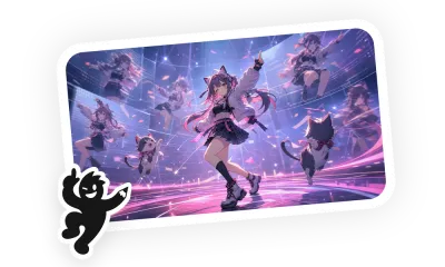 Illustrated Dance Music Video skill cover