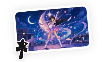 1990s Magical Girl Anime skill cover